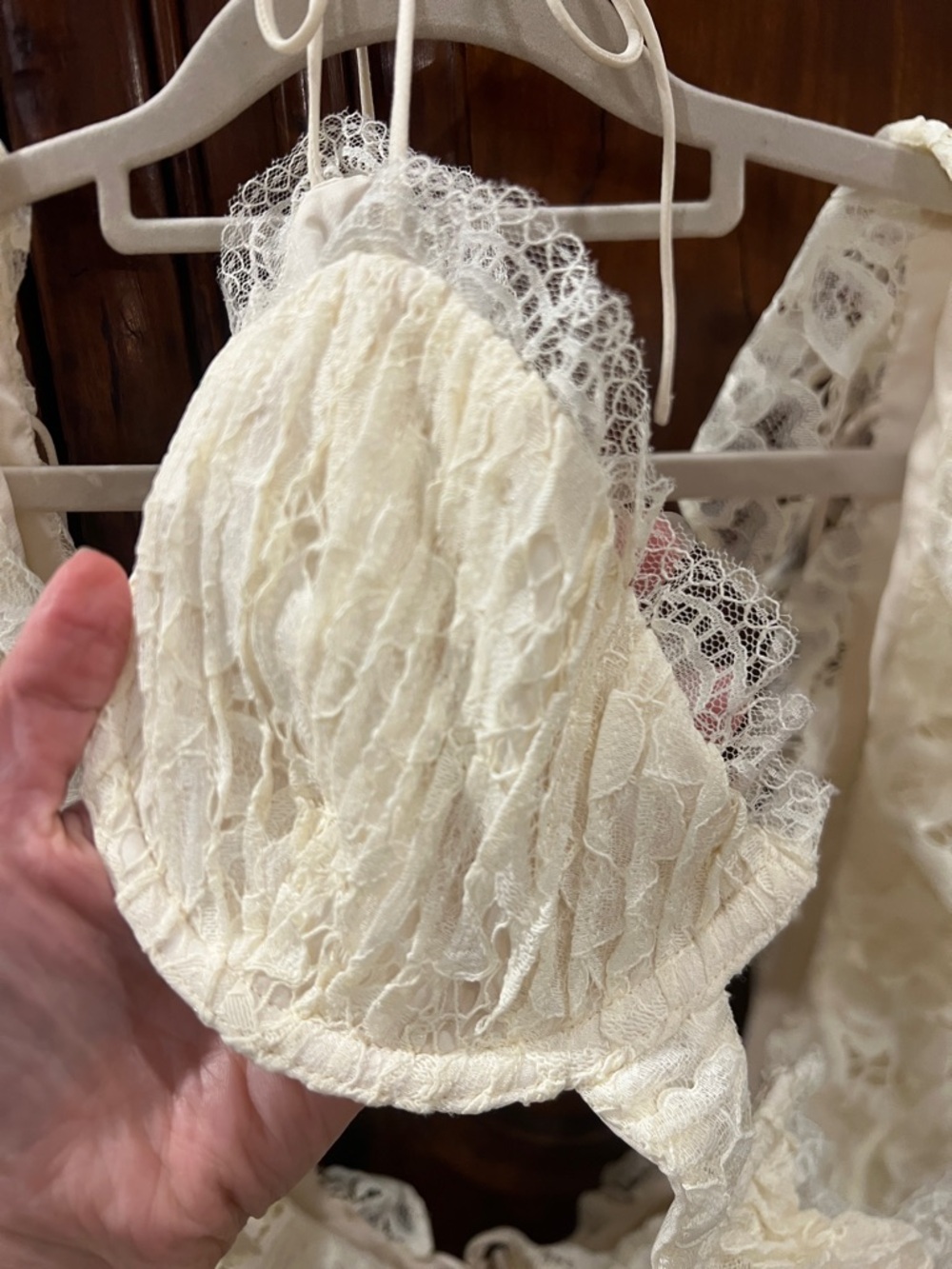 For Love & Lemons Romantic Cream Lace Mini Dress NEW - Picture 5 of 13